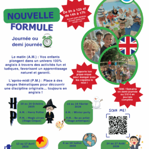 Stage(s) Anglais « Harry Potter » et/ou « Magic Circus » à l'école La Croix Blanche, Bondues - 20-24 Octobre 2025